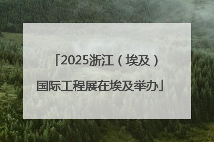 2025浙江（埃及）国际工程展在埃及举办